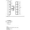 Шкаф-пенал GEBERIT CITTERIO 40 см 500,569.JI.1