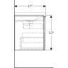 Тумба под раковину GEBERIT ACANTO 500,611.JL.2 75 см